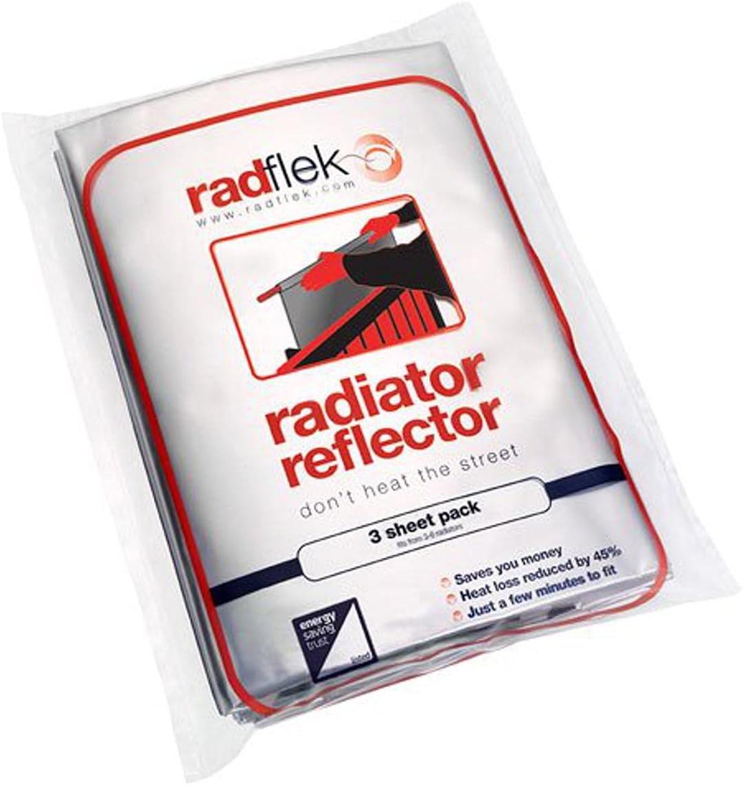 Radflek 8-Pack 8 Sheet Pack Radiator Reflector.