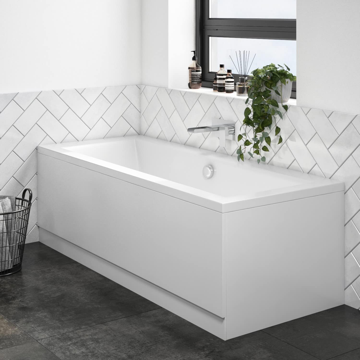 Chiltern Square Double Ended Bath - 1700 x 700mm.