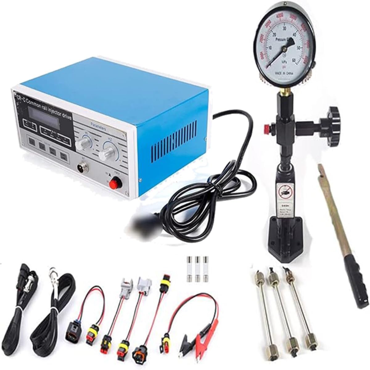 ALSUP CR-C Common Rail Injector Testing Machine Fuel Tester Multifunctional Detector, Common Rail Injector Tester, Professional Diesel Nozzle Tester + S60H Fuel Injector Nozzle Tester.