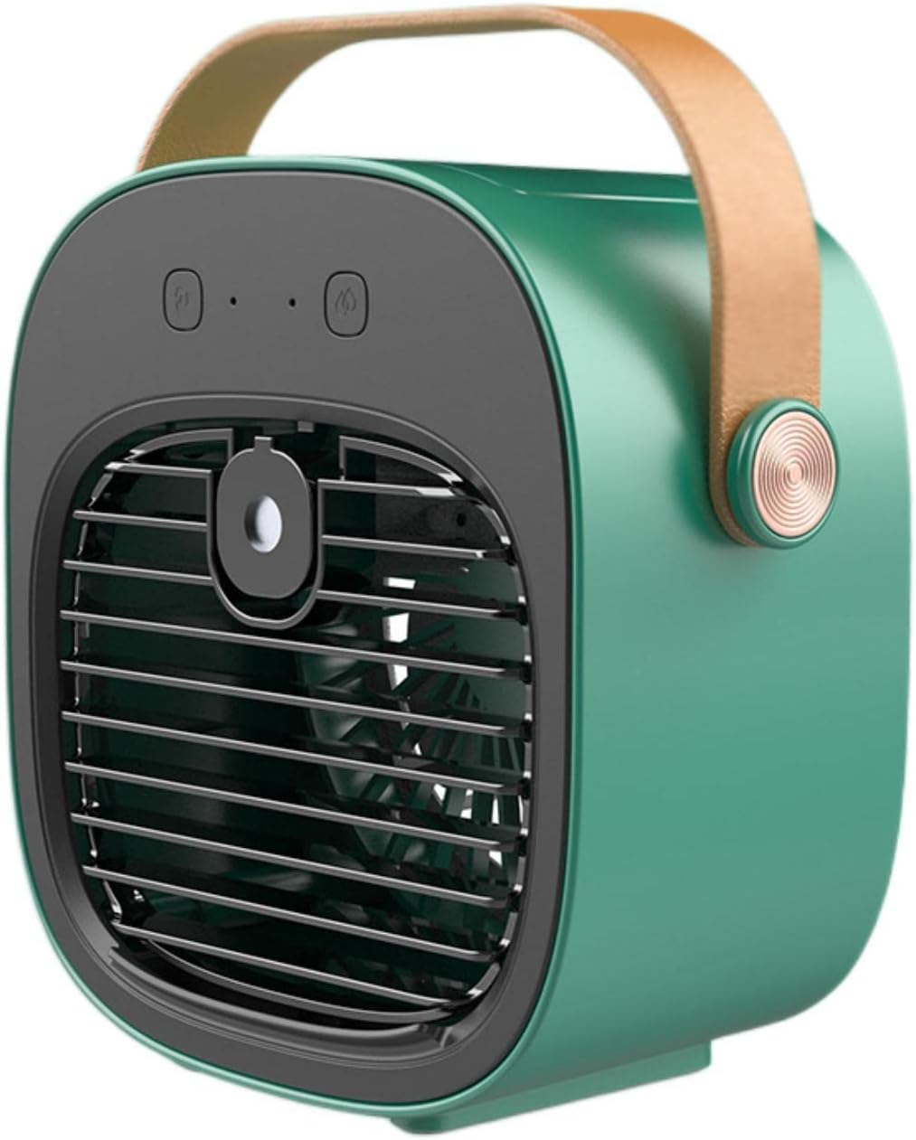 Eidoct Portable Air Conditioner, Personal Mini Conditioner, Air Coolers for Home, 3 Speeds Mode Evaporative Cooler Air Humidifier with Handle for Home Office Dorm Indoors (Green).