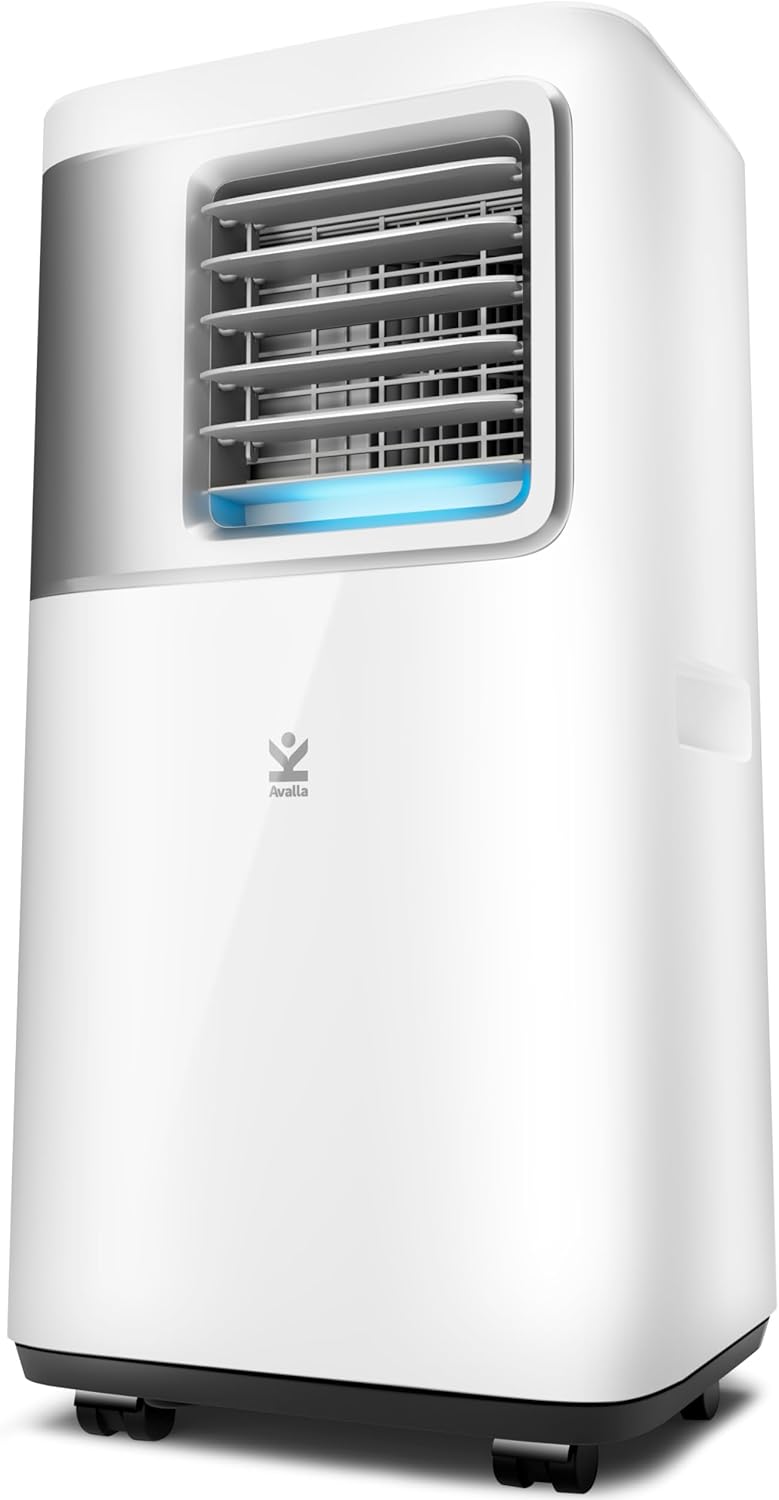 Avalla S-550 Portable 4-in-1 Air Conditioner with Remote Control; 20L Dehumidifier, 2050W Industrial Class 7000BTU, 68m³ Coverage for Large Rooms.