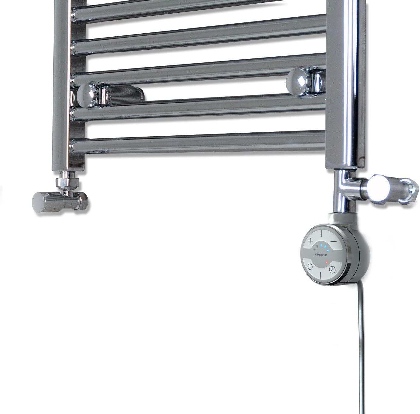 terma MOA Chrome Thermostatic Electric Element for Heated Towel Rail Radiator, Standard and Dual Fuel, ALL WATTS (Only Electric Element, 600W).