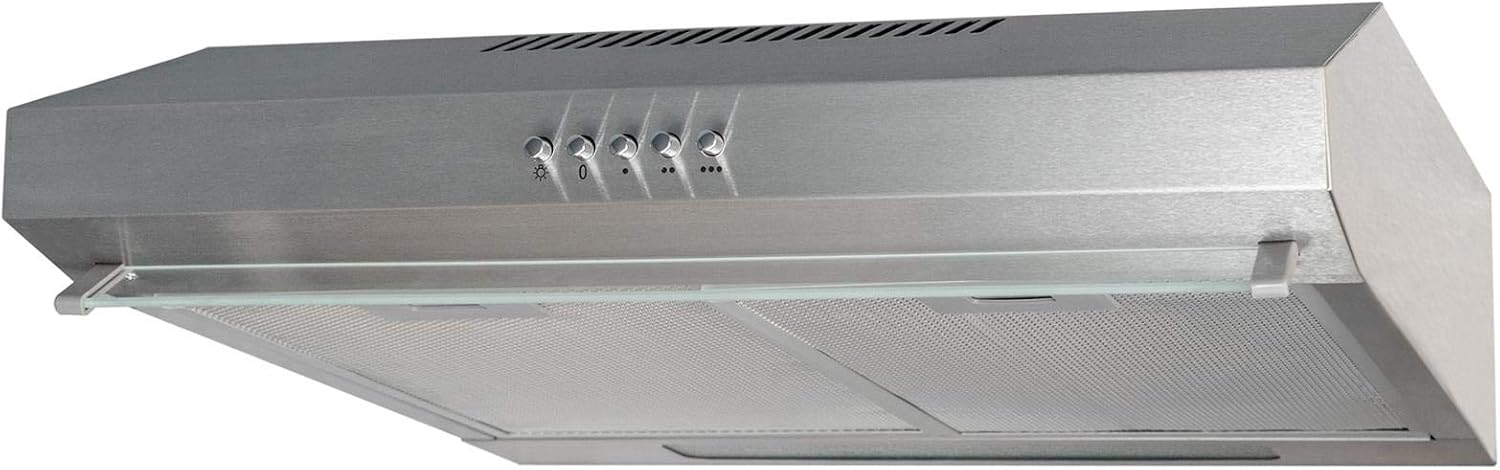 SIA AMZSTH50SS 50cm Stainless Steel Slimline Visor Cooker Hood Extractor Fan.