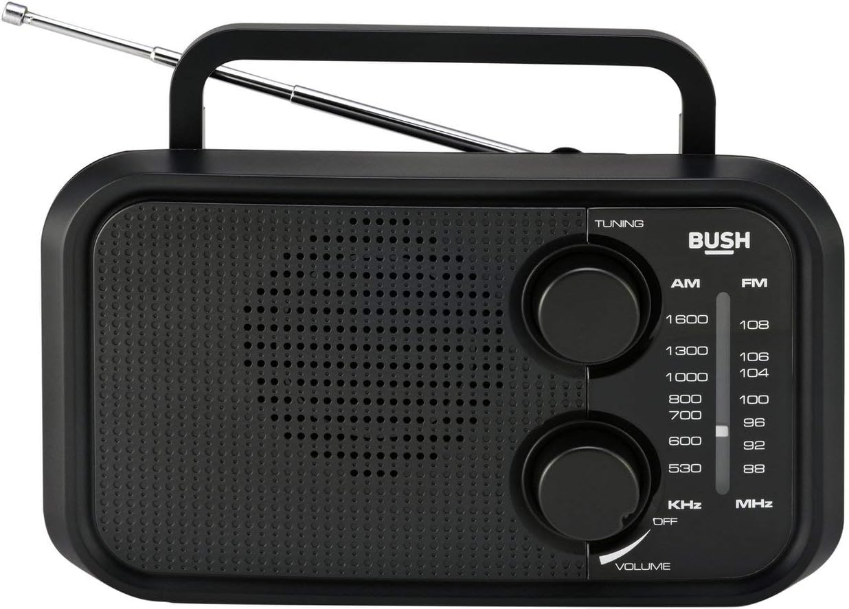 Bush PR-206 FM/AM Portable Radio - Black.