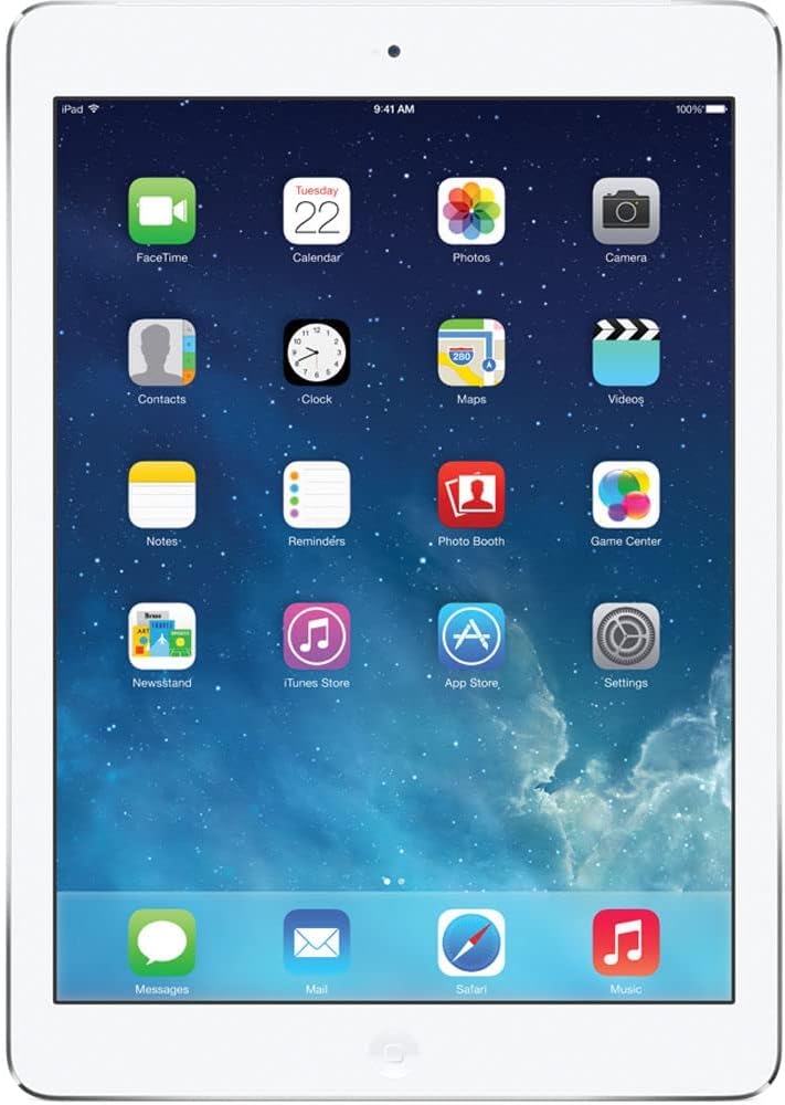 Apple IPad Air, 16GB, Wifi, 9.7 in LCD (White with Silver) (Renewed).