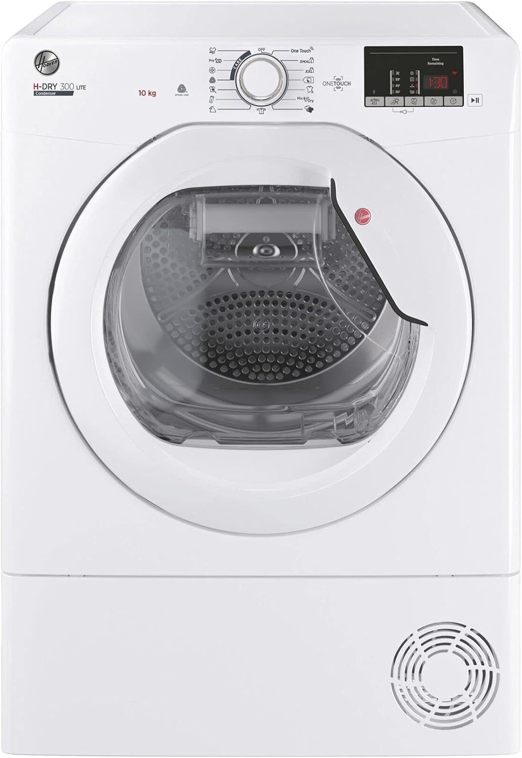 Hoover HLEC10DE H-Dry 300, 10kg, Condenser Tumble Dryer, Aquavision, White, Sensor Dry, NFC.