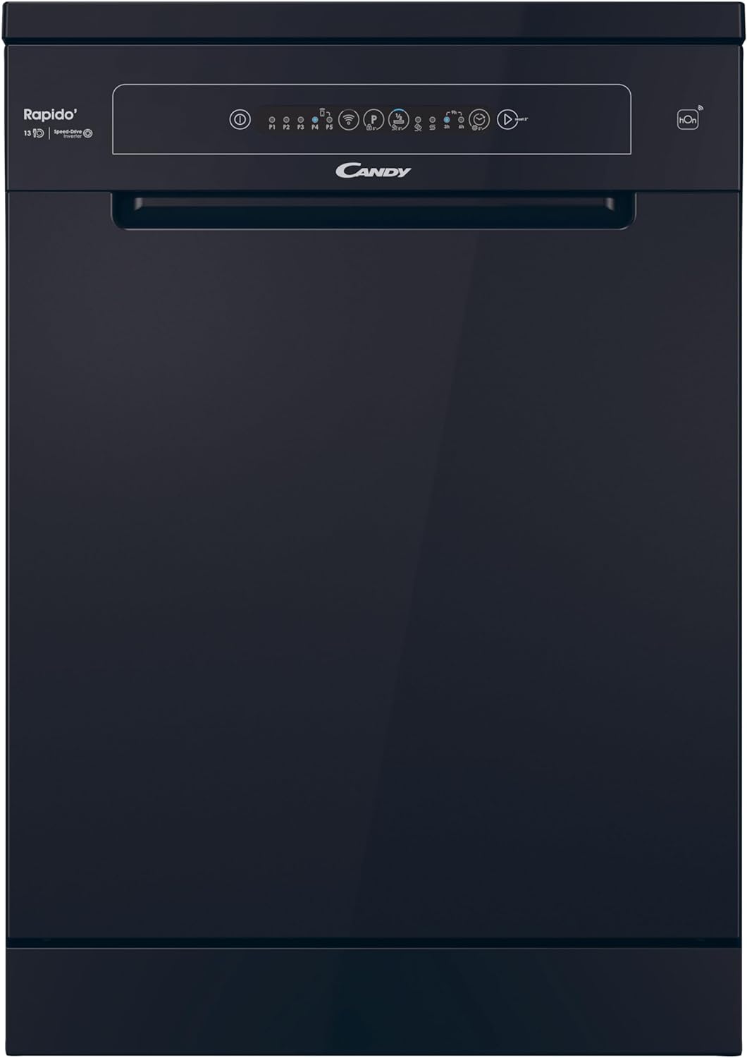 Candy Rapido CF 3E9L0B 13 Place Setting Dishwasher - Black.