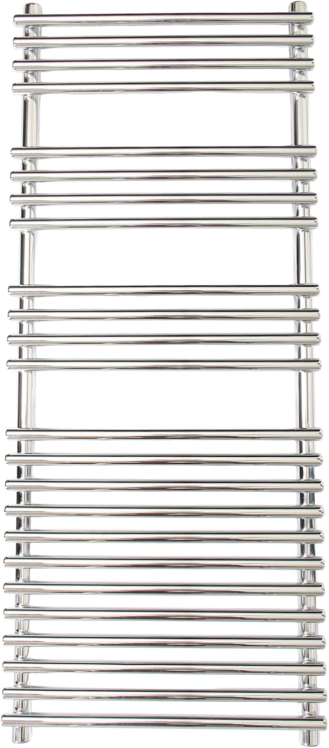 Jolie Max Heated Towel Radiator Rail. Central Heating Flat Ladder Towel Warmer. Chrome Finish. (500x800 Model 4).