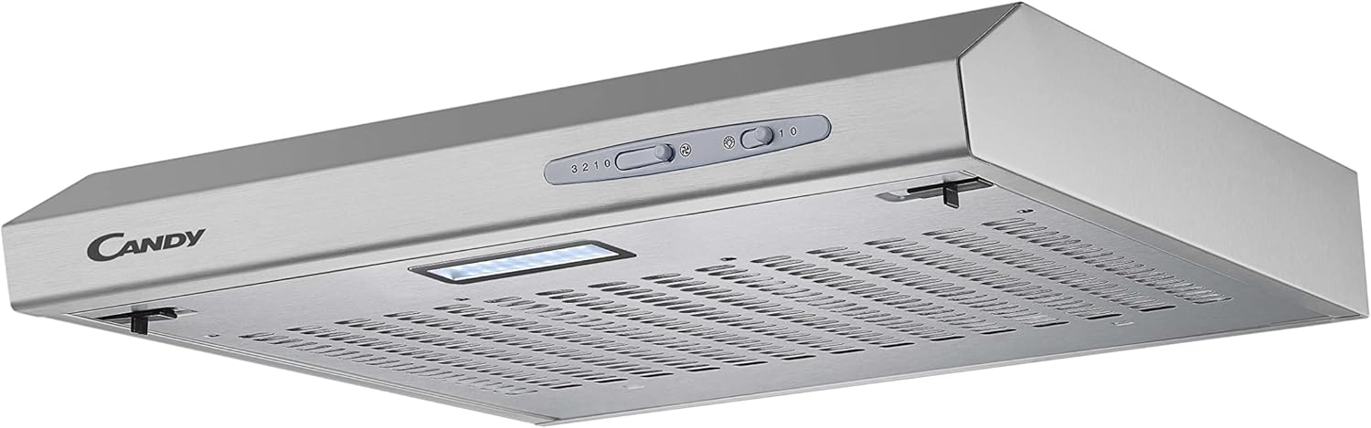 Candy CFT610/5S 60 cm Visor Cooker Hood - Silver.