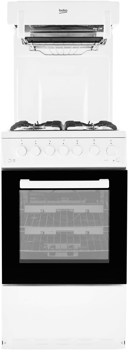 Beko KA52NEW Gas Cooker Eye Level Grill - White.