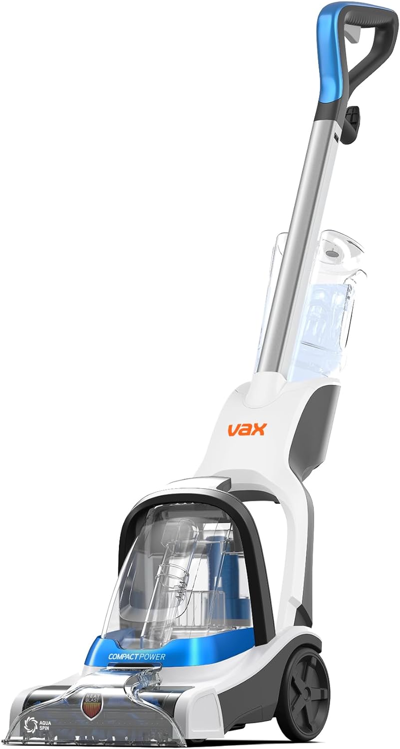 Vax Compact Power Carpet Cleaner | Quick, Compact and Light | Perfect for Small Spaces - CWCPV011, 3.4 Litre, 800W, White, One Size.