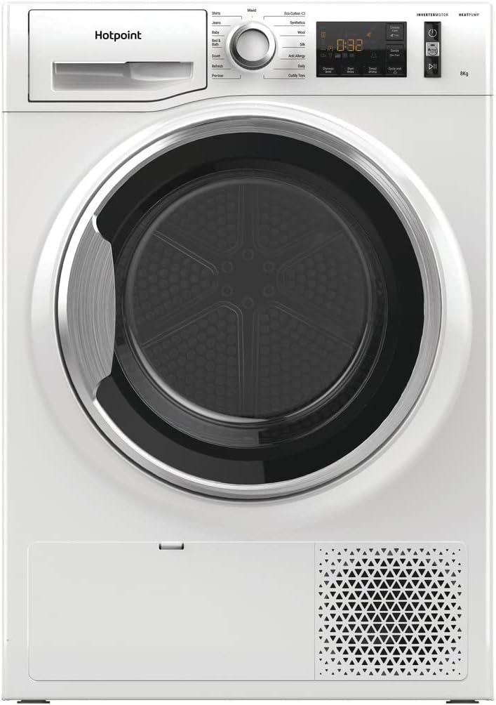 Hotpoint 8kg Freestanding Heat Pump Tumble Dryer - White.