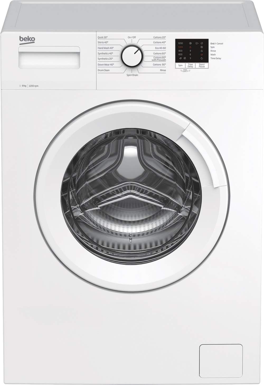 BEKO WTK82041W 8KG 1200 SPIN WASHING MACHINE WHITE.