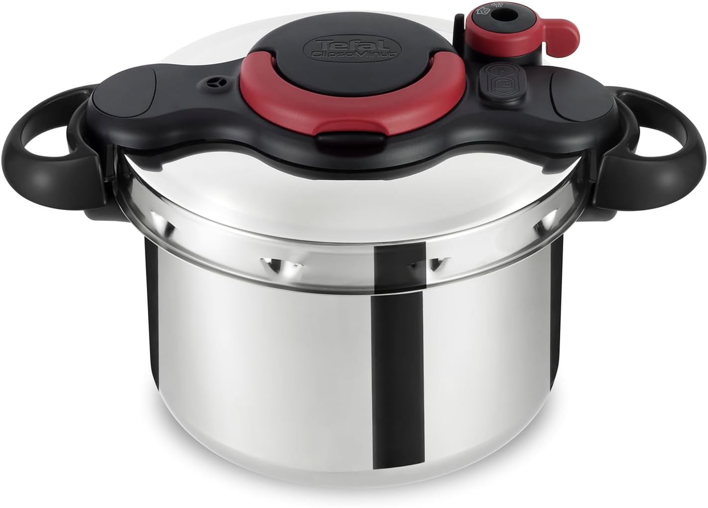 Tefal P4620768 Clipso Minut Easy Pressure Cooker, Stainless Steel, 6 Litre, 37 x 25.2 x 22.2 cm.