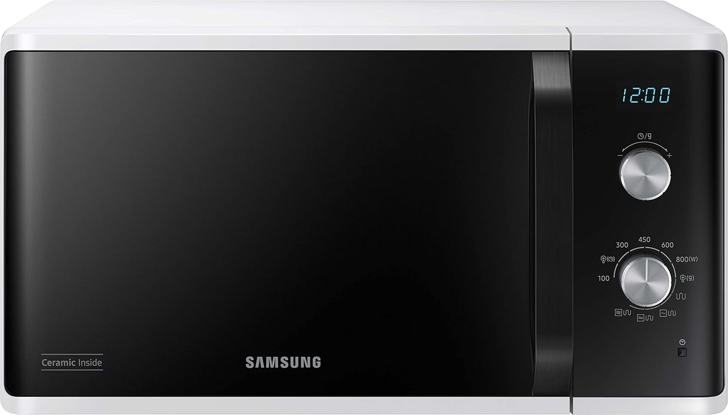 Samsung MG23K3614AW/EG microwave Countertop Combination microwave 23 Litre 800 W White MG23K3614AW/EG, Countertop, Combination microwave, Rotary, White.