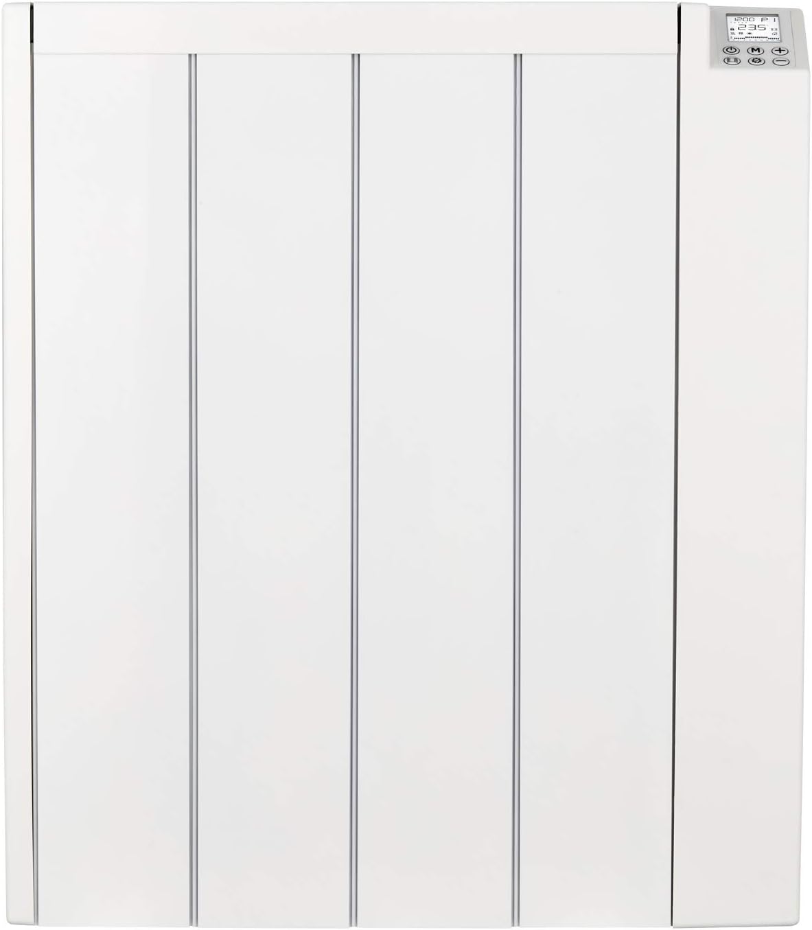 MYLEK Ceramic Panel Heater Radiator Electric with Programmable Digital Timer 2000w - Aluminium Wall Mounted Freestanding Slim White, IP24 Splashproof, LOT 20 Eco Design Energy Efficient (2000W).