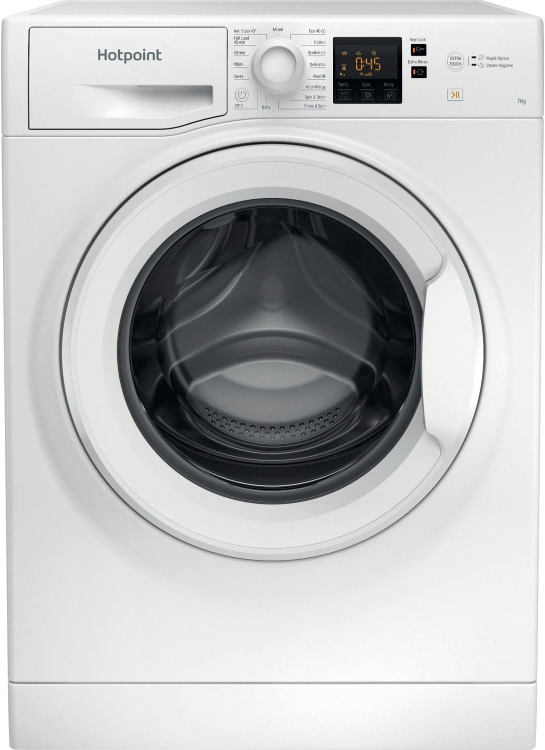 Hotpoint 7kg 1400rpm Freestanding Washing Machine - White.