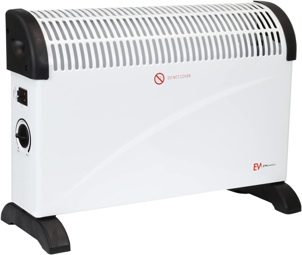 EMtronics 2000W Portable Electric Convector Heater Radiator with 3 Adjustable Heat Settings and Over Heat/Tip Over Cut-Out Function.