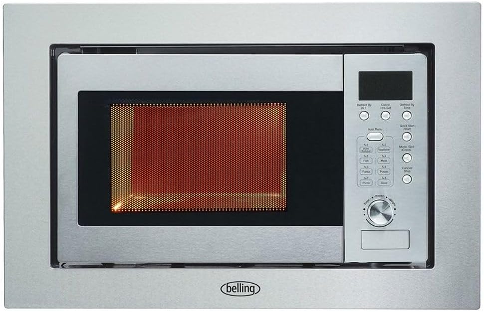 Belling 444411404 BIMWG6017 17L Stainless Steel Built in Microwave Oven.