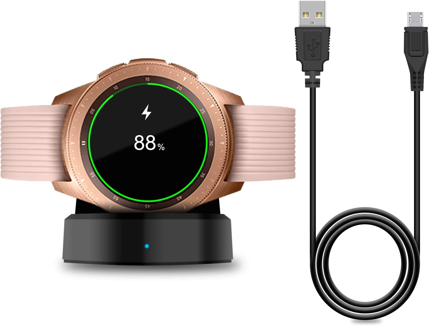 Charger Dock Compatible with Samsung Galaxy Watch 42mm/46mm, Upgraded Charging Cradle Compatible with Galaxy Watch SM-R800/R810/R815 Smart Watch Charger (Not Compatible with Active)