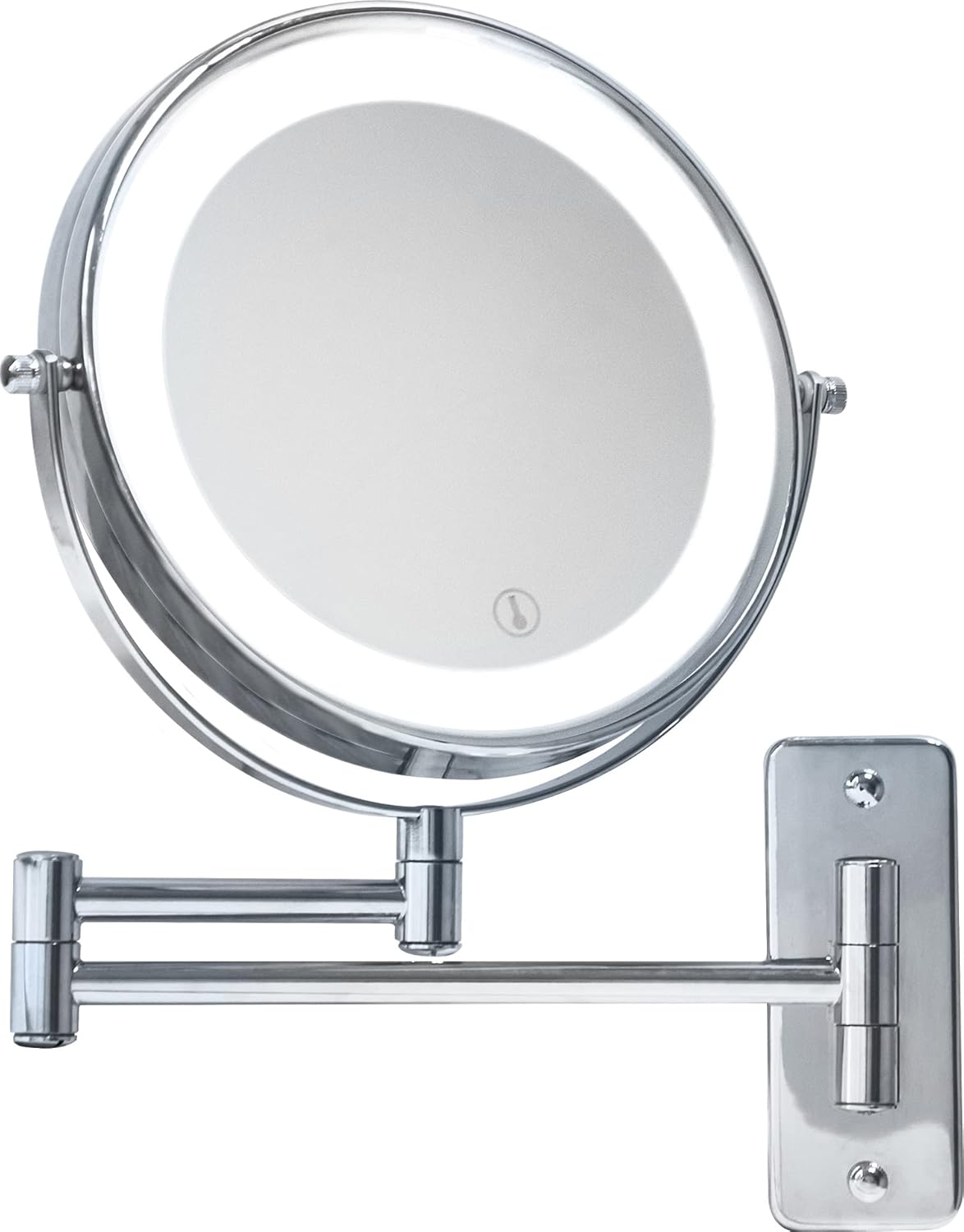 Corby Winchester Wall Mounted Illuminated Mirror - Chrome.