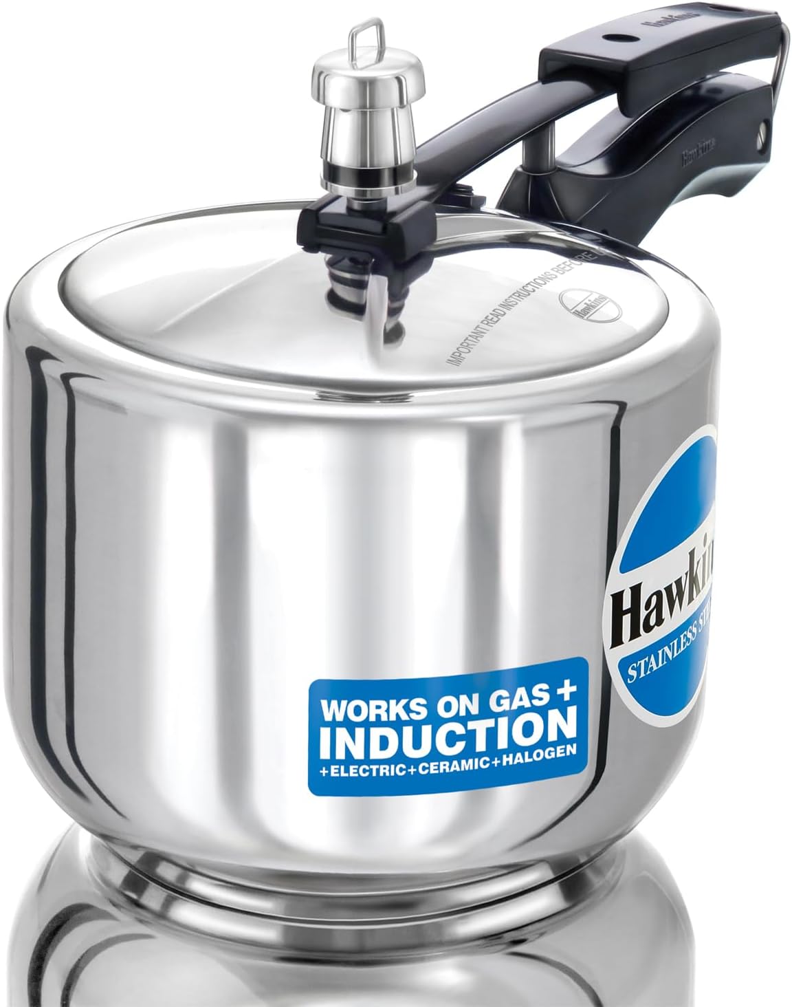 Hawkins 3 Litre Pressure Cooker, Stainless Steel Cooker, Tall Design Cooker, Induction Cooker, Silver (HSS3T).