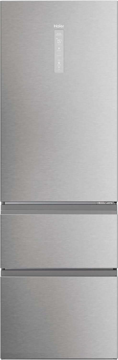 Haier HTW5618ENMG 3D 60 Series 5 Wifi Connected 60/40 Total No Frost Fridge Freezer - Stainless Steel - E Rated.