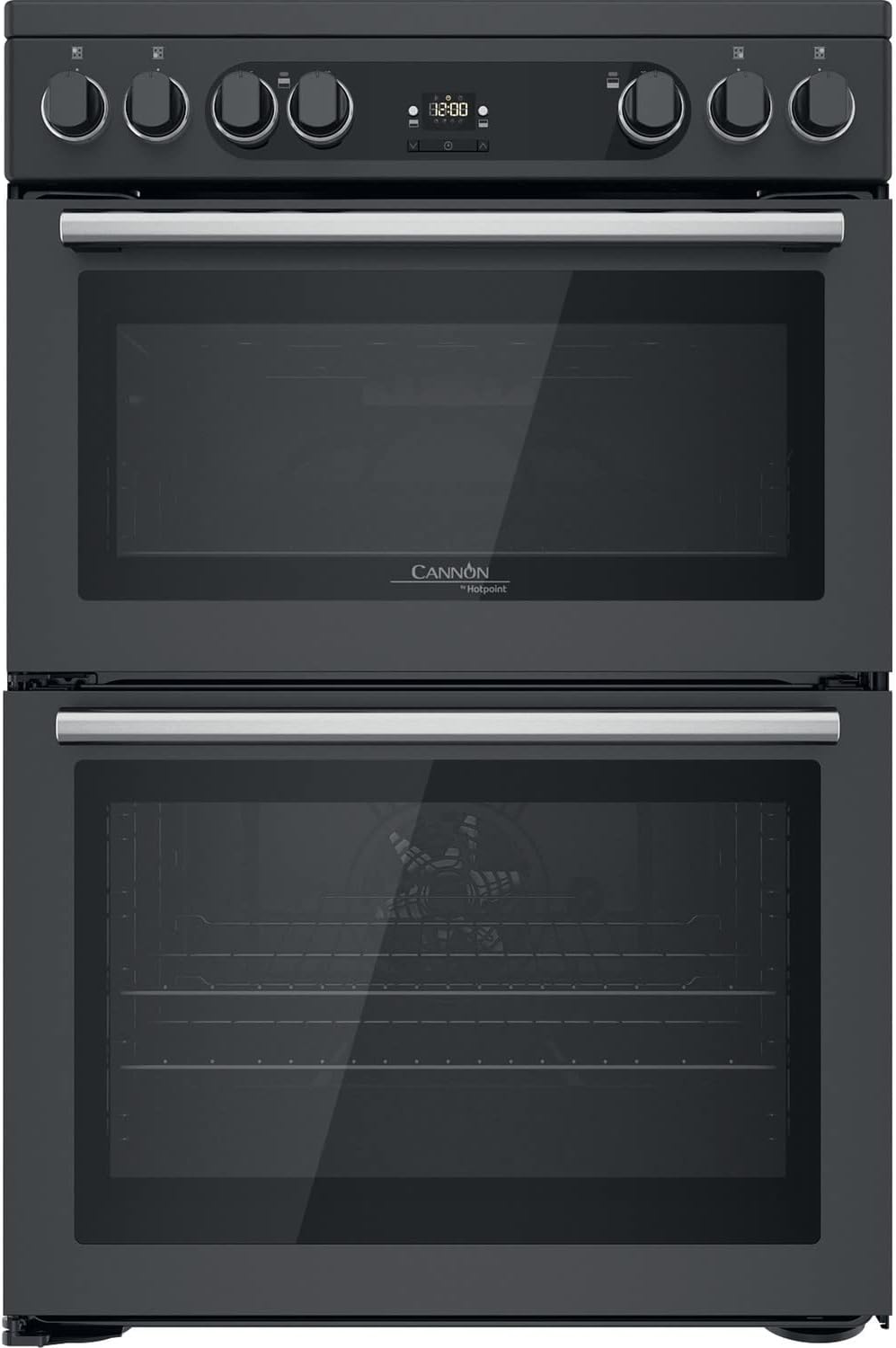 Hotpoint Cannon 60cm Double Oven Ceramic Electric Cooker - Anthracite.