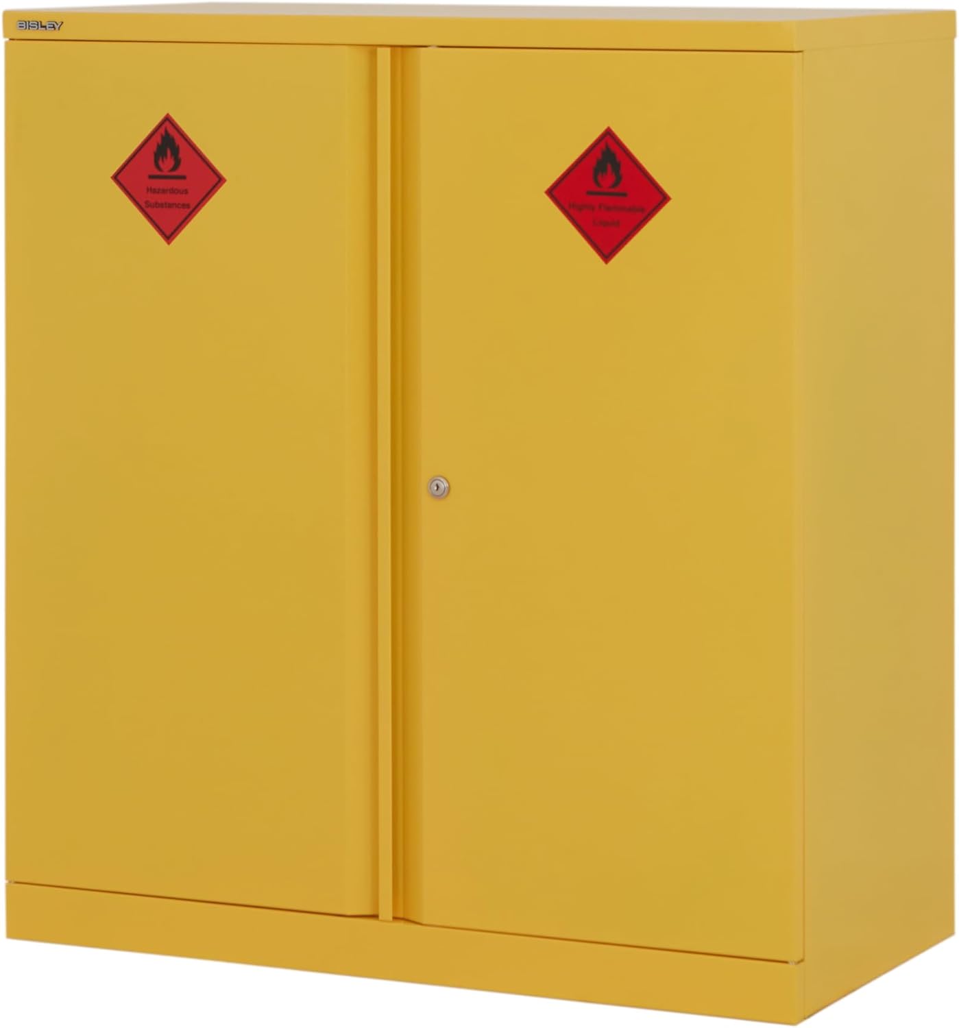 BiGDUG Hazardous Substance Storage Cabinet - Metal COSHH Cupboard, HSE Safety Cabinet - 1 Shelf 1016h x 915w x 460d mm.