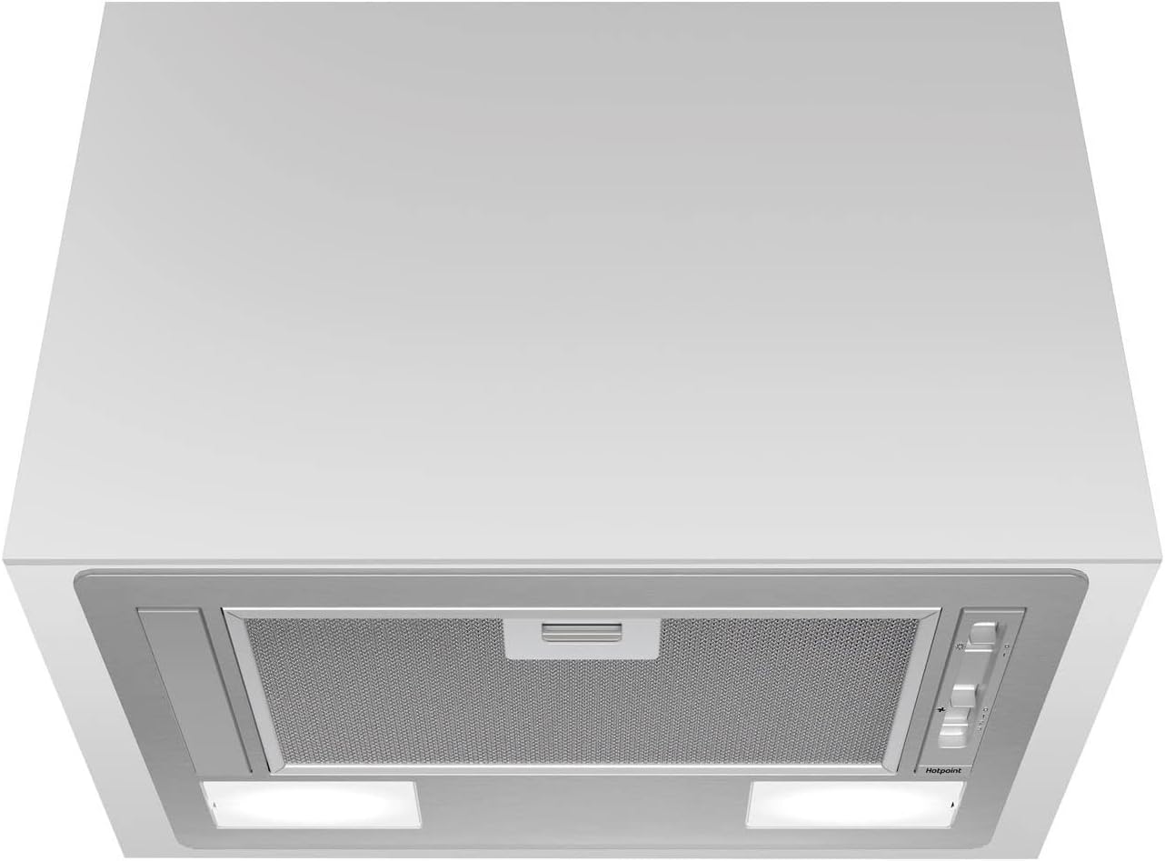 Hotpoint 53cm Canopy Cooker Hood - Stainless Steel.