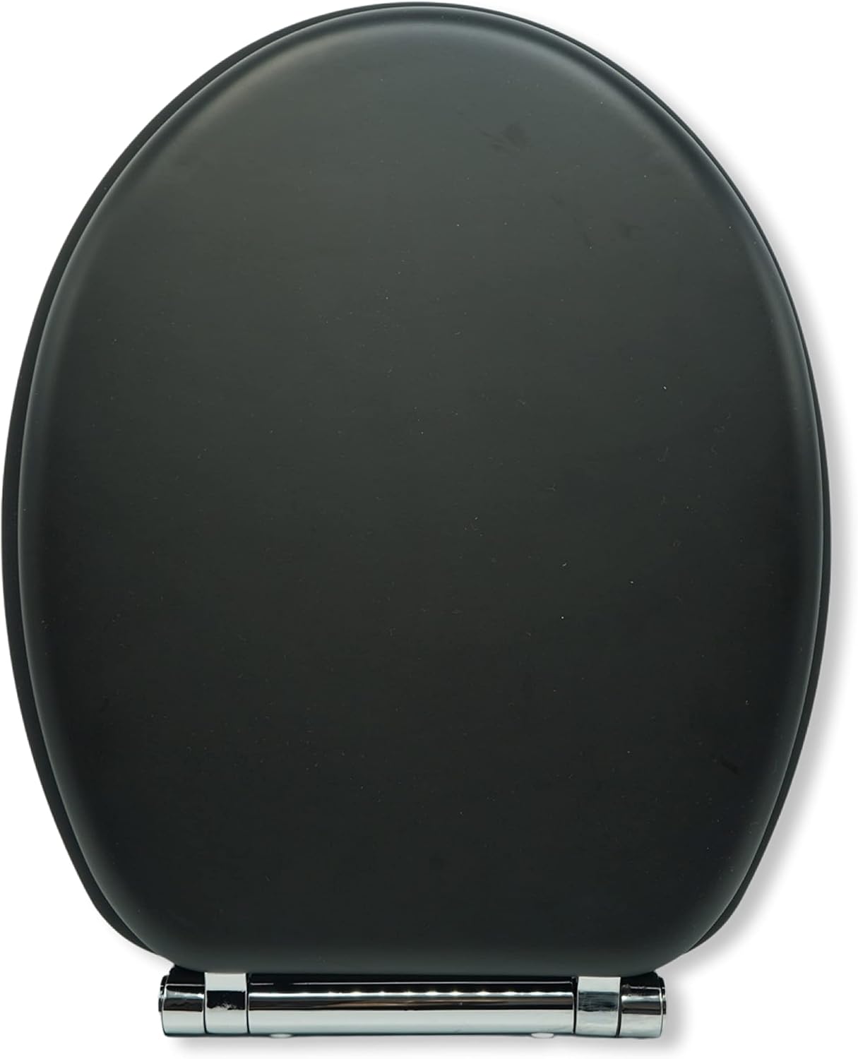 AQUALONA® Premium Soft Touch Slow Close Toilet Seat with One Touch Removal for Easy Cleaning, seat has Rubber Coating which Gives a Very Attractive Matte Finish and is Soft and Warm to Touch (Black).