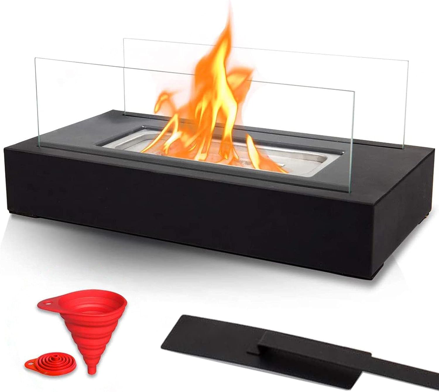 BRIAN & DANY Tabletop Portable Bio Ethanol Fireplace.