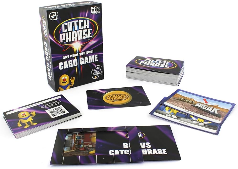 Ginger Fox Special Edition Official ITV Catchphrase Say What You See 2022 TV Show Card Game - Guess Each Catch Phrase - Includes Exclusive Digital Features With Mr Chips.