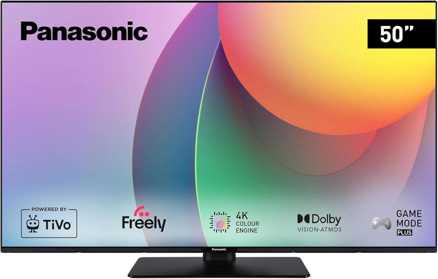 Panasonic TB-43W60AEY, W60 Series 43 inch 4K Ultra HD LED Smart TV, 2024, Freely, TiVo, 4K Colour Engine, Dolby Vision & Atmos, For An Exceptional Visual Experience