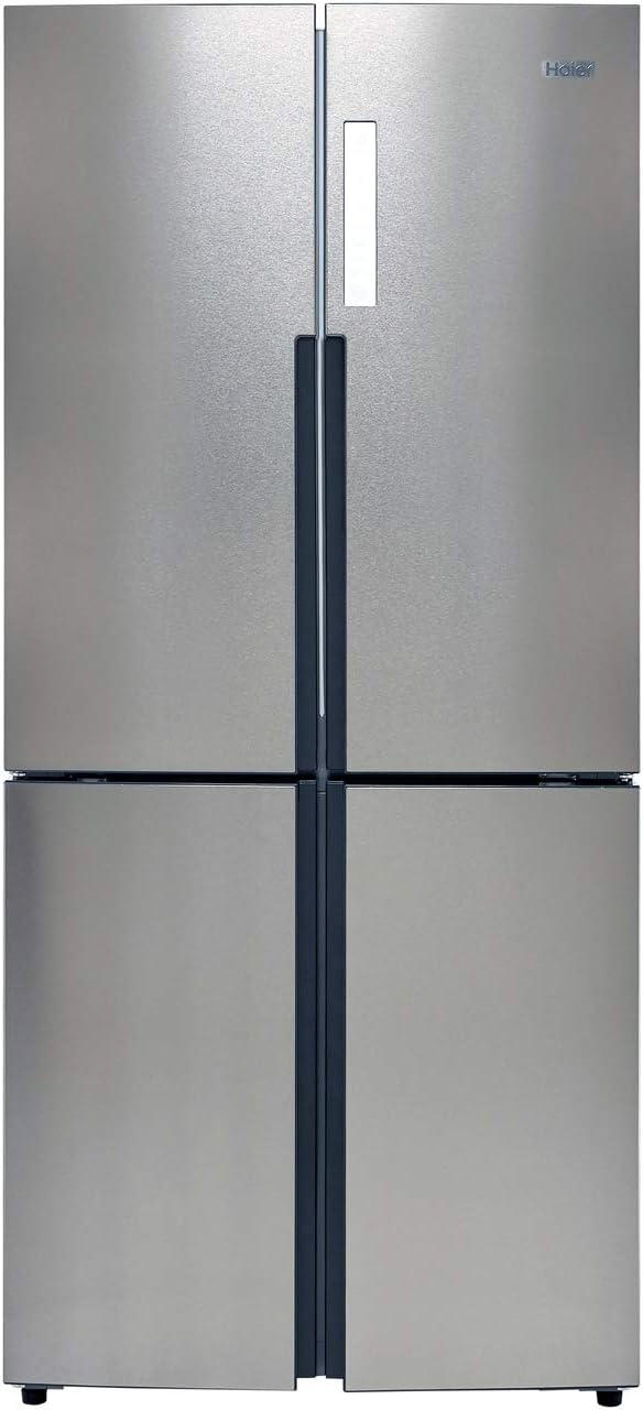 Haier HTF-556DP6 American Fridge Freezer - Silver.