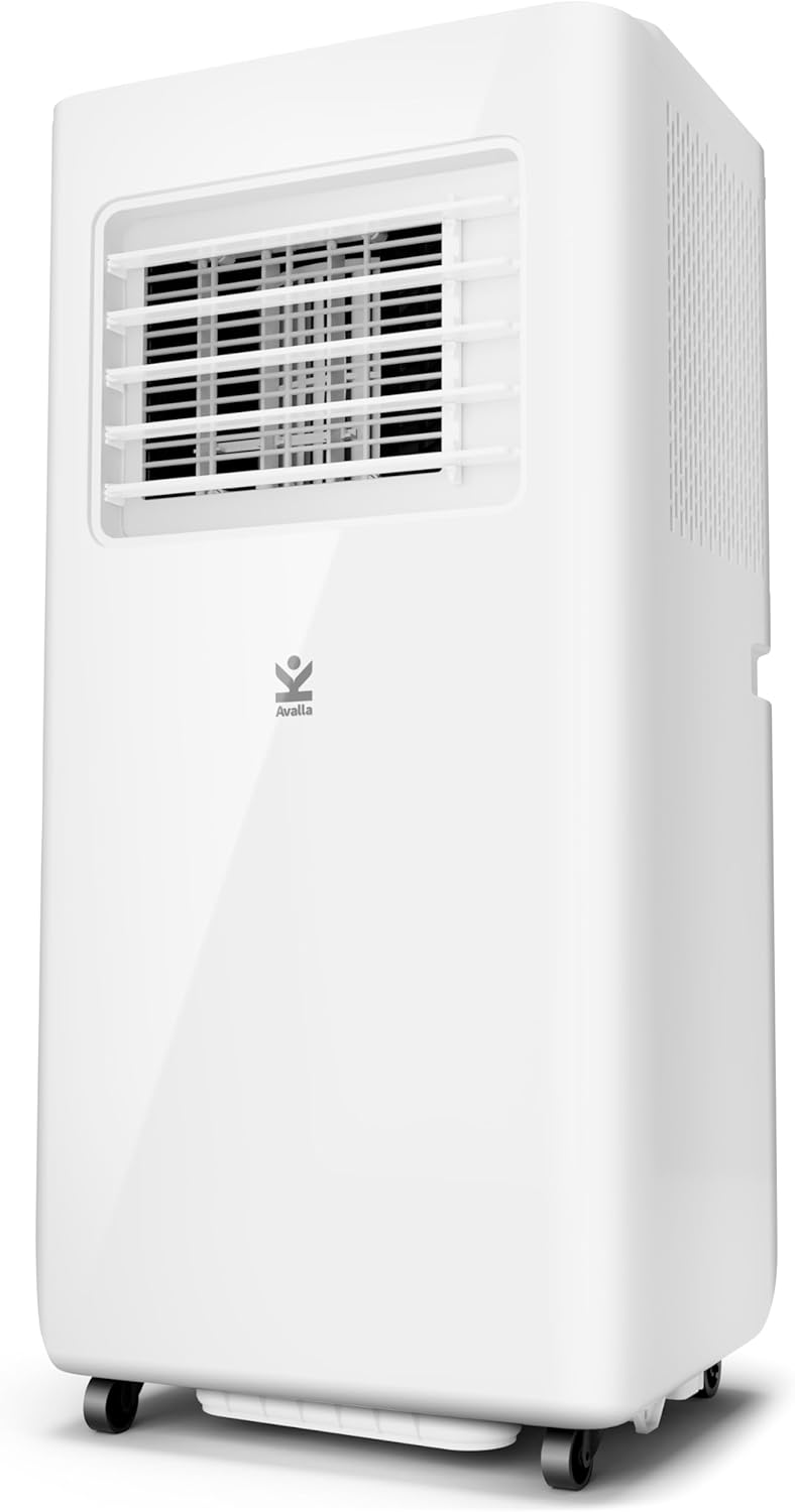 Avalla S-550 Portable 4-in-1 Air Conditioner with Remote Control; 20L Dehumidifier, 2050W Industrial Class 7000BTU, 68m³ Coverage for Large Rooms.