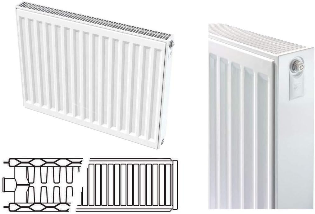 Centerad Compact Radiator 600mm (H) x 1400mm (L) Type 22 K2 8165Btu Double Panel Double Convector 20 Year Guarantee.