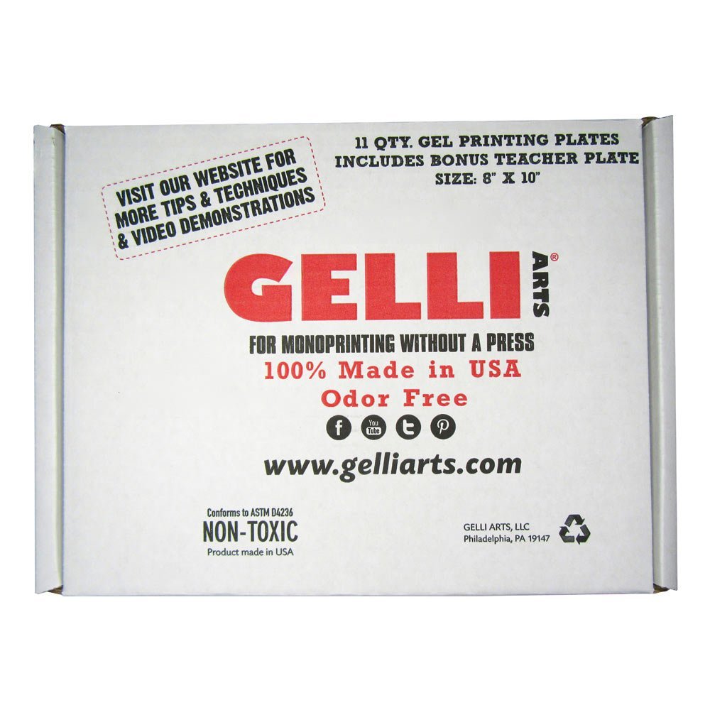 Gelli Arts GL862622000338 Class Pack Printing Plate, 8 inch x 10 inch, 11 Pieces.