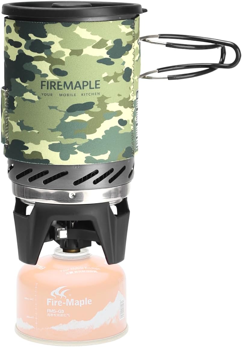 Fire-Maple FMS-X1 Camping Stove Gas System | Portable Pot/Jet Burner Outdoor Gas Cooking Essentials | Compact Equipment for Hiking Trekking Backpacking Fishing Hunting Bushcraft.