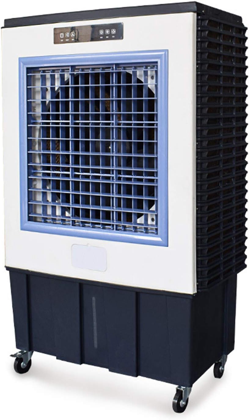 Industrial Air Coolers for Commercial Workshops - Large Mobile AC Units with Water Curtain Cooling Fans.