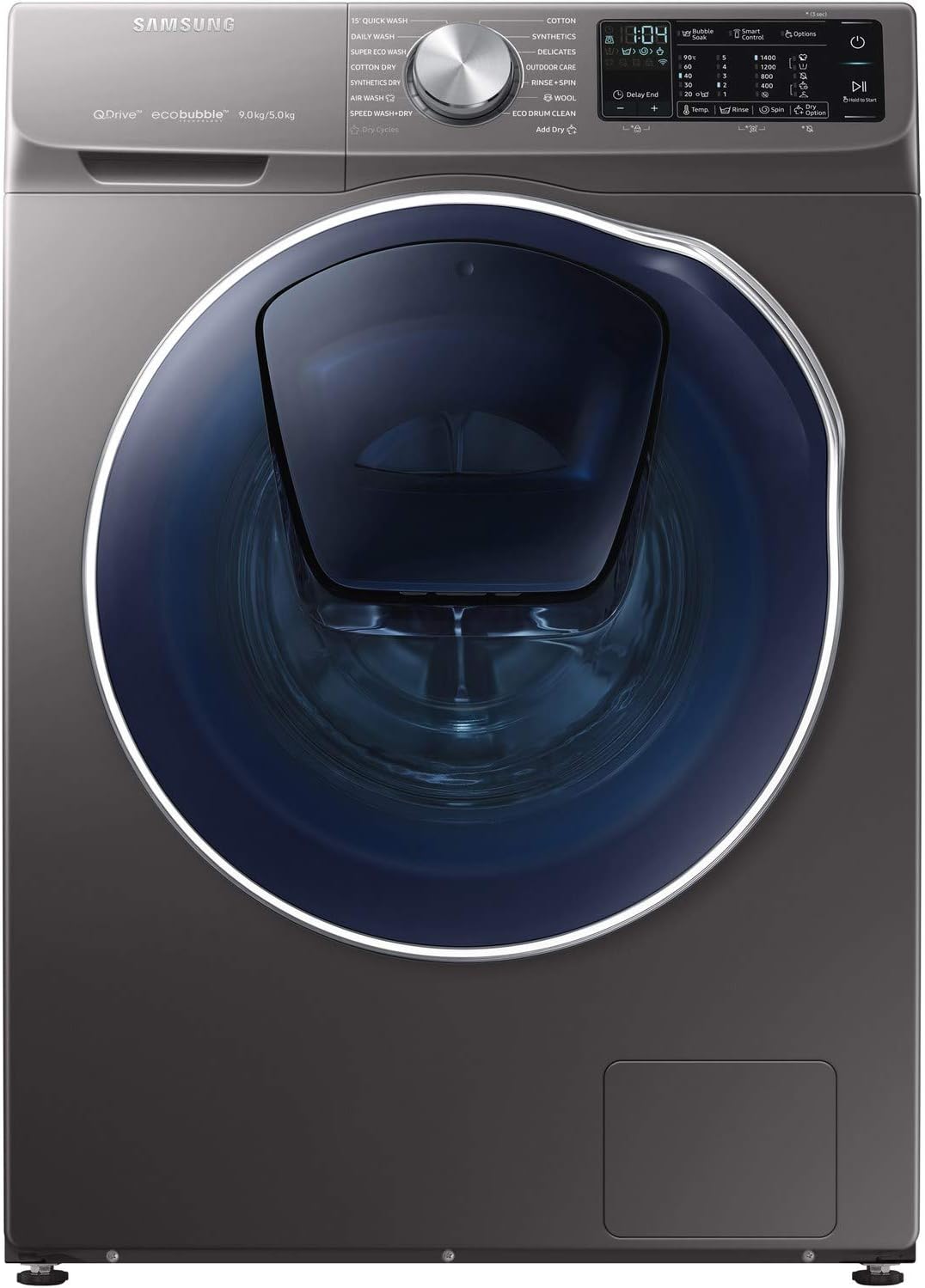 Samsung WD90N645OOX QuickDrive 9kg Wash 5kg Dry 1400rpm Freestanding Washer Dryer With AddWash - Graphite.