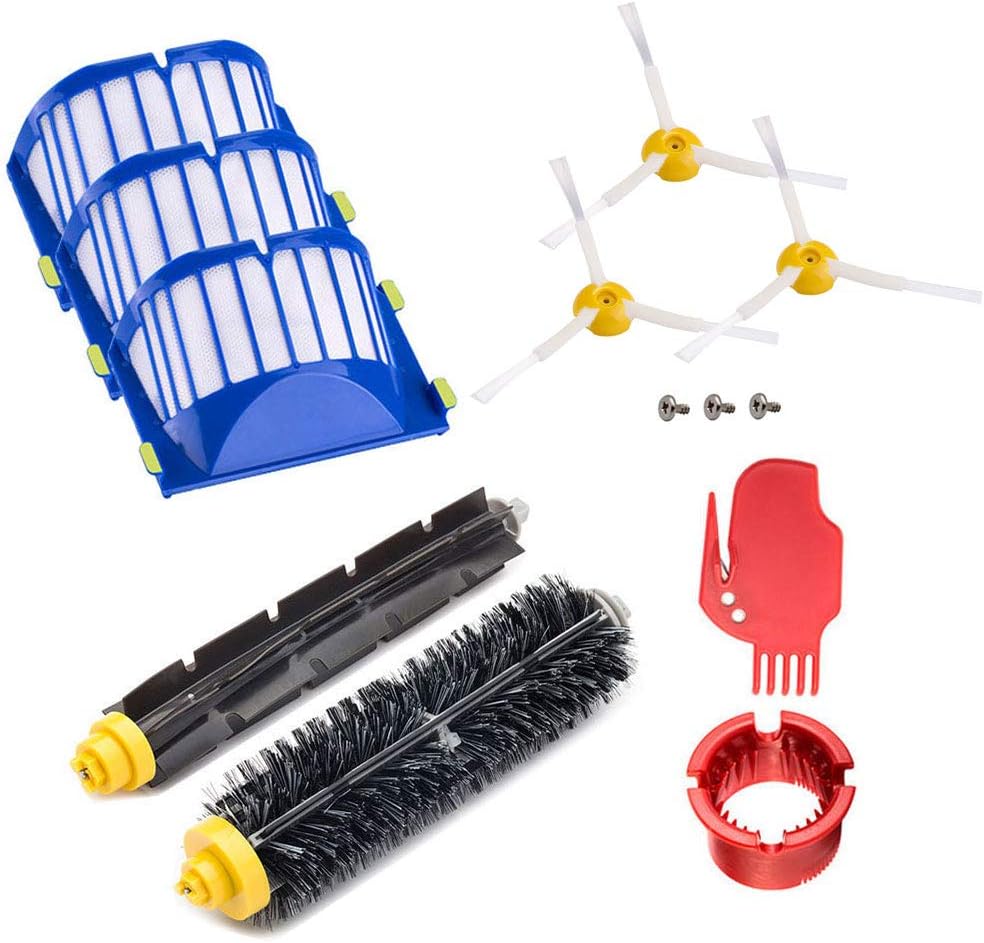 Neutop Replenishment Kit Compatible with iRobot Roomba 600 Series 606 620 650 671 675 676 677 680 691 692 Robot Vacuum Replacement Spare Parts Accessories..