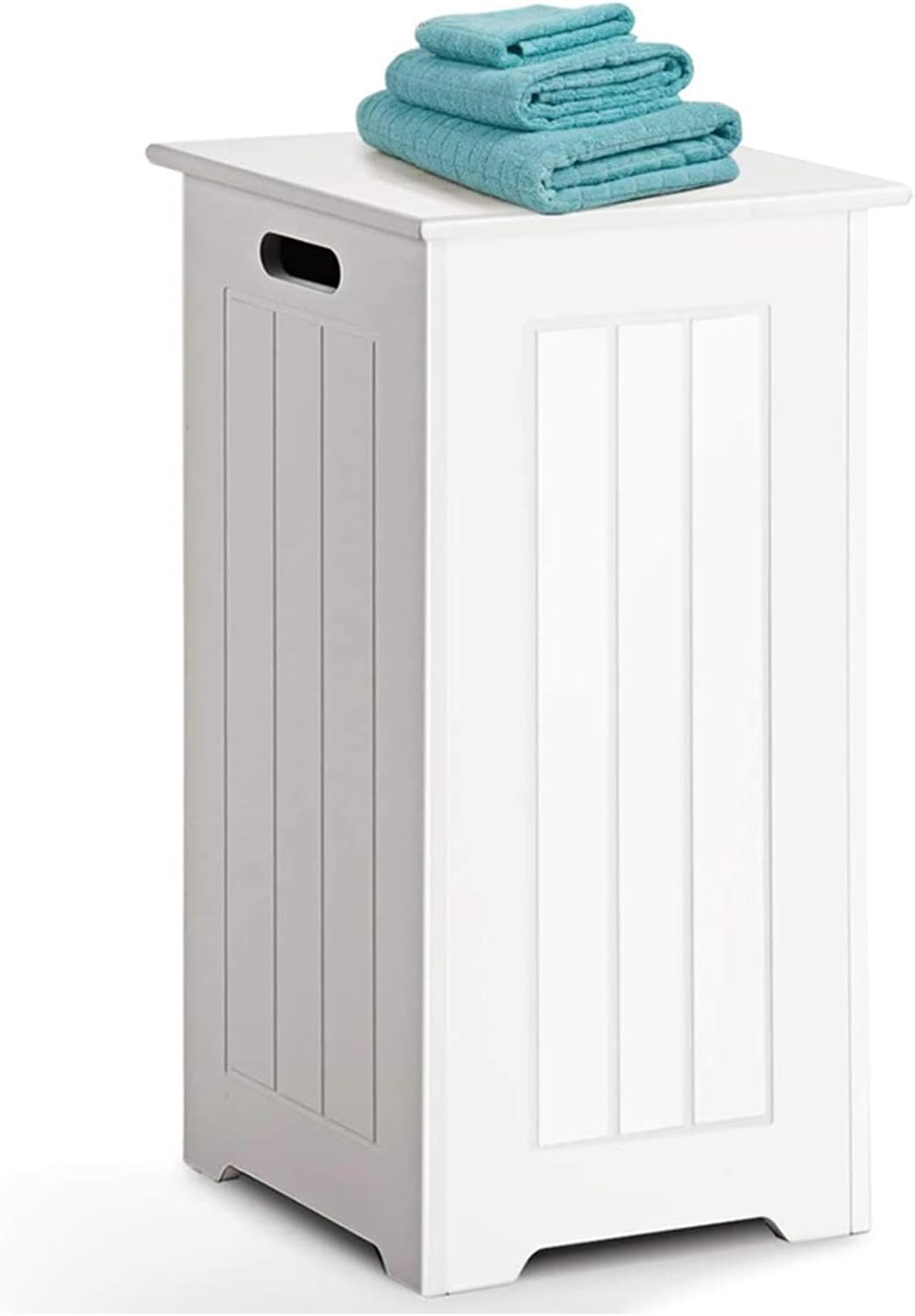 CASART Laundry Cabinet - Bathroom Furniture, Painted Surface, Large Capacity, as Laundry Bin| Laundry Chest|Storage Cupboard for Storage, Clothes, Towel, Bed Sheet, Duvet Cover, White.