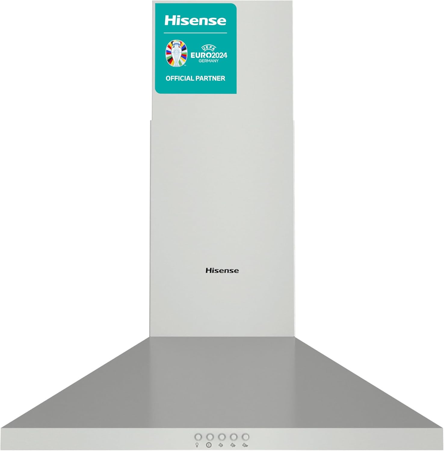 Hisense CH6C4BXUK Built-in 60 cm Chimney Cooker Hood - Stainless Steel 450 m³/h Maximum extraction rate - B Rated.