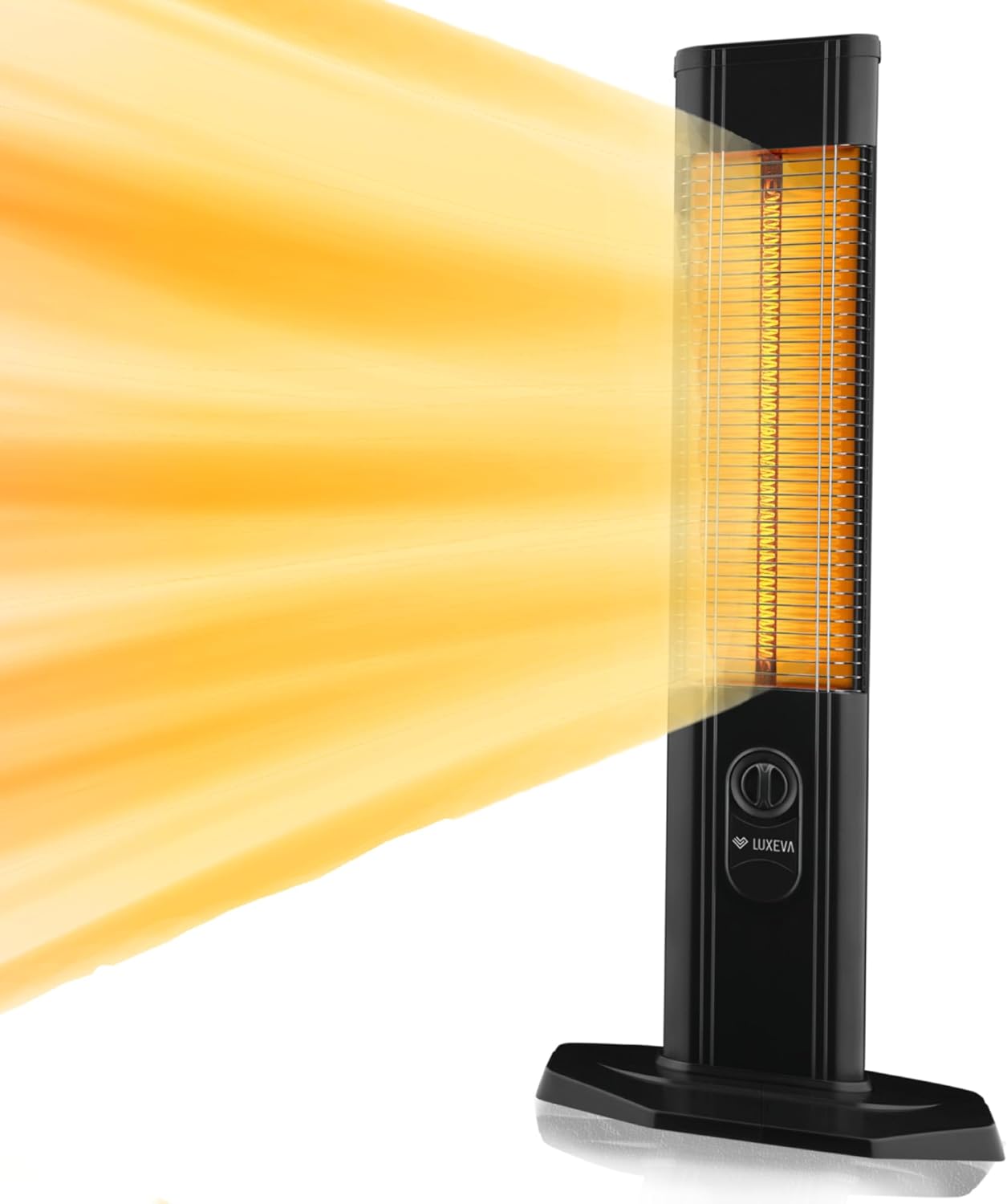 Luxeva Infrared Heater Carbon Parking, Outdoor Heater, IP44 Waterproof Electric Patio Heater, 2000 W Thermostat Cover, Aluminium Housing, Tilt Protection for Indoor and Outdoor Use, Black         Import  Single ASIN  Import  Multiple ASIN    ×Product cust.