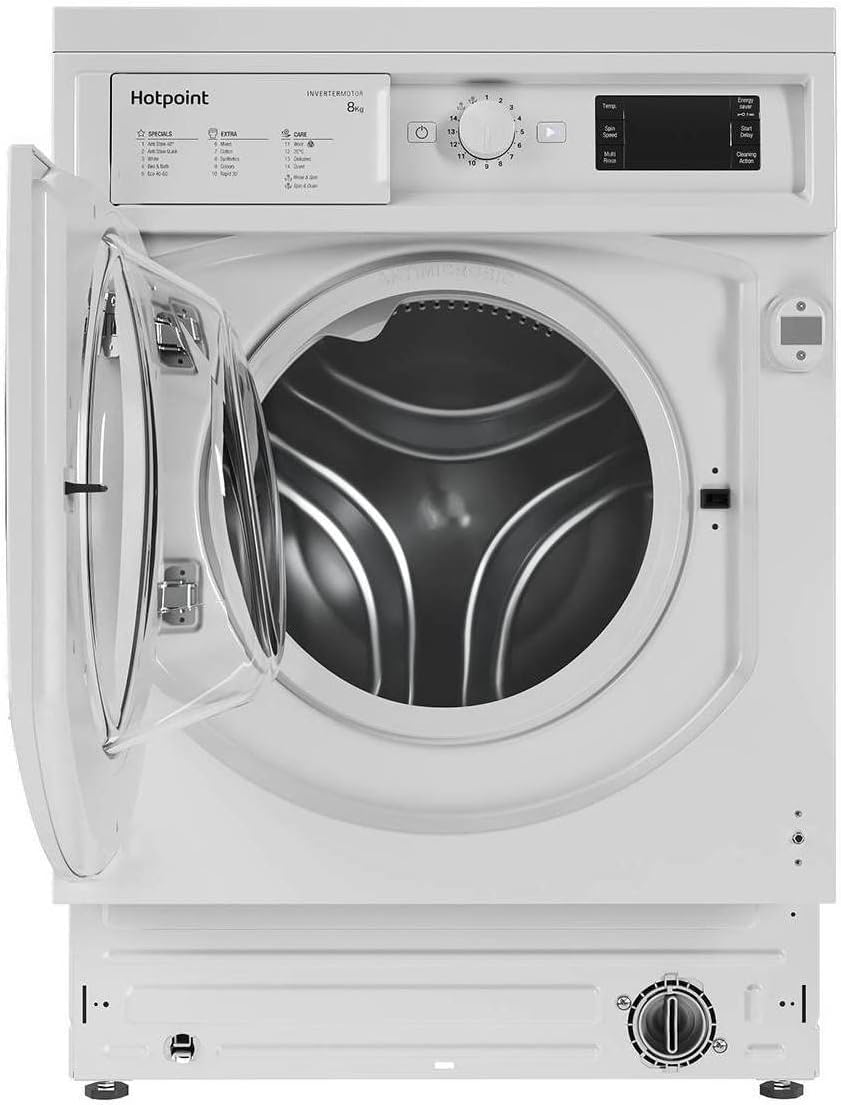 Built In 8kg 1400RPM Washing Machine - White.