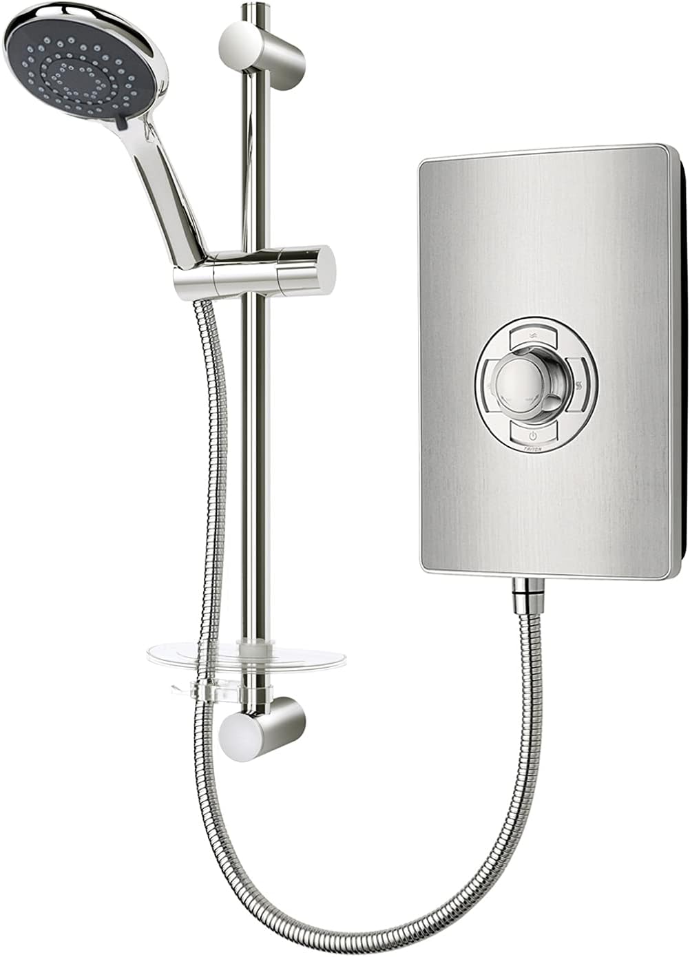 Triton Style 3 8.5kW Electric Shower - Brushed Steel (Aspirante, Collection 2).