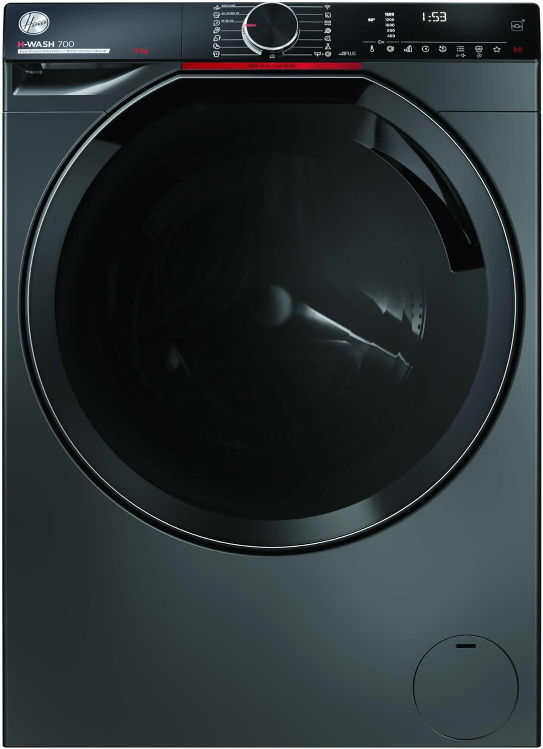 9kg,1600rpm, WIFI Connected Washing Machine - Graphite.