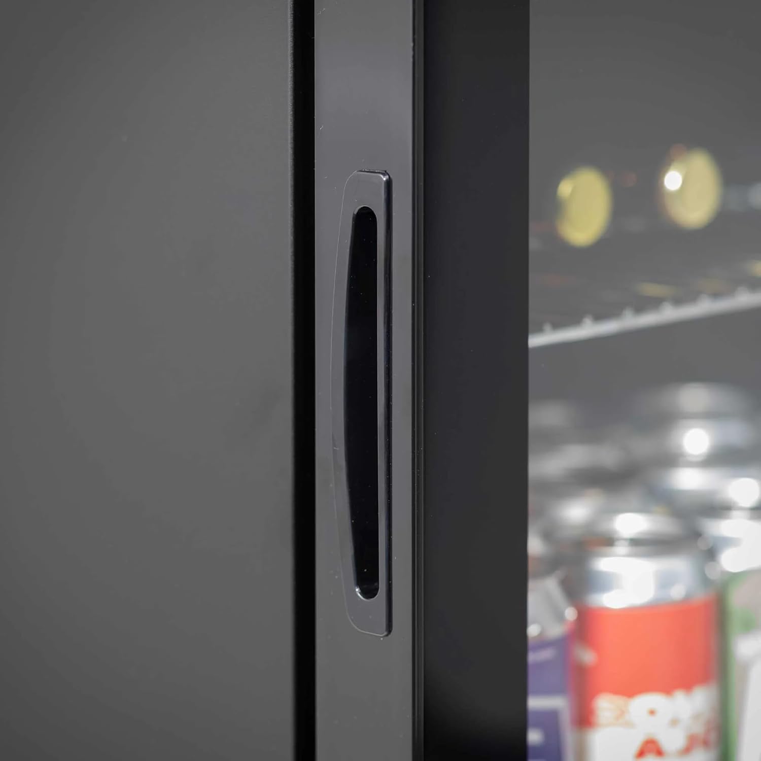 Dellonda Baridi 40L Drinks Mini Fridge with LED Light, Black and Glass Door - DH98.