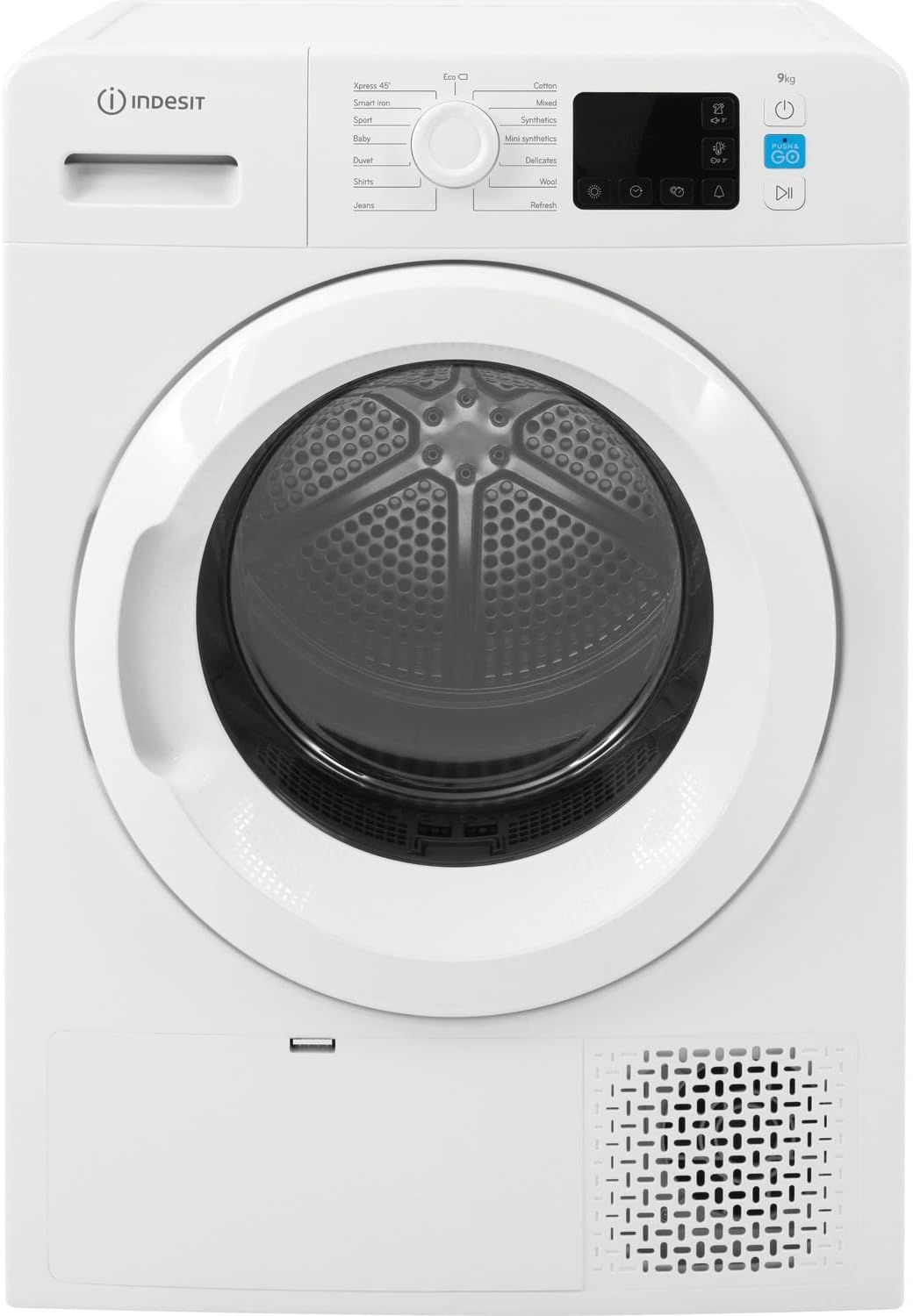 Indesit 9kg Freestanding Heat Pump Tumble Dryer - White.